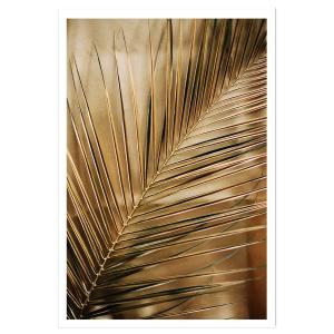 Affiche deco golden palm sans cadre 30x45 cm