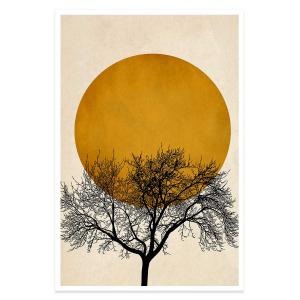 Affiche dessin "arbre et sérénité" sans cadre 20x30cm