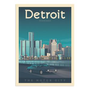 Affiche Detroit  21x29,7 cm