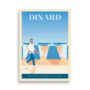 Affiche Dinard Bretagne France 30x40 cm