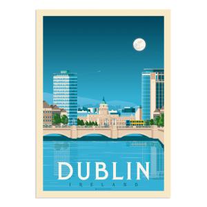 Affiche Dublin  21x29,7 cm