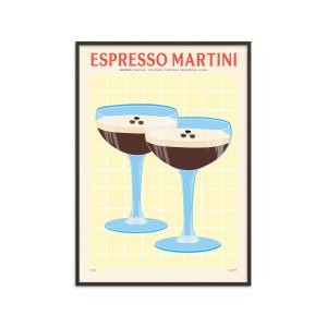 Affiche Elin PK - Espresso Martini" Cadre noir - 30x40 cm"