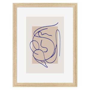 Affiche encadrée en chêne Art 30x40