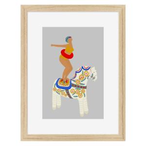 Affiche encadrée en chêne Fun 30x40