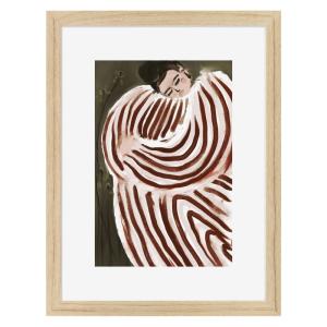 Affiche encadrée en chêne Graphique 30x40