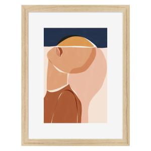 Affiche encadrée en chêne Portrait 30x40