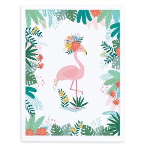 Affiche encadrée Flamant rose Rio (30 x 40 cm)