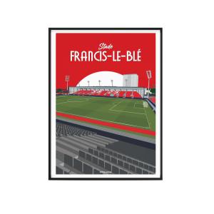 Affiche Foot - BREST Stade Francis-Le Blé   40 x 60 cm