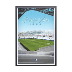 Affiche Foot - Grenoble Foot 38 Stade des Alpes  30 x 40 cm