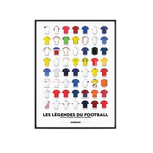 Affiche Foot - Les Légendes du Football Féminin - 40 x 60 c…