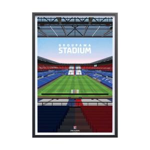 Affiche Foot - Olympique Lyonnais - Groupama Stadium 30x40cm