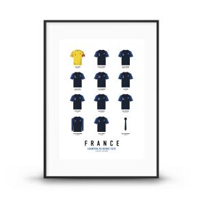 Affiche Football - France 2018 - 30 x 40 cm