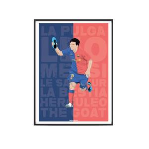 Affiche Football - Leo Messi La Pulga - 30 x 40 cm