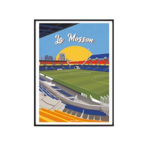 Affiche Football - Stade de la Mosson 30 x 40 cm