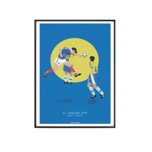 Affiche Football - Zizou 1998 - 30 x 40 cm