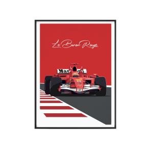 Affiche Formule 1 - Le Baron Rouge 40 x 60 cm