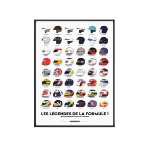 Affiche Formule 1 - Les Légendes de la F1 - 40 x 60 cm