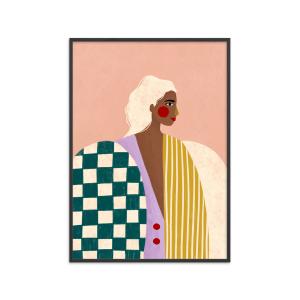 Affiche ''Funky Blouse'' Cadre noir - 70x100 cm