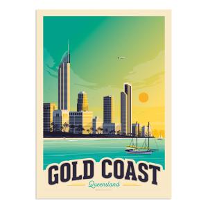 Affiche Gold Coast  50x70 cm