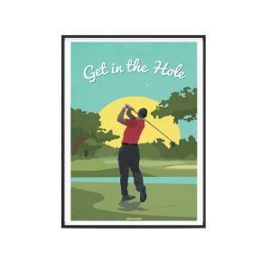 Affiche Golf - Golf In The Hole 40 x 60 cm