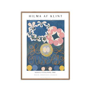 Affiche Hilma af Klint - Art exhibition III" Cadre Chêne -…