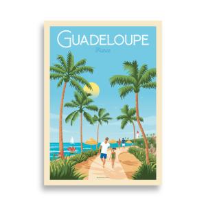 Affiche La Guadeloupe France - Les Antilles 21x29,7 cm