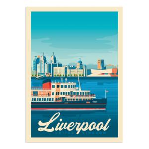 Affiche Liverpool  30x40 cm