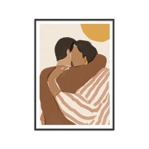 Affiche Love Language" Cadre noir - 30x40 cm"