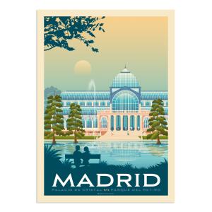 Affiche Madrid  21x29,7 cm