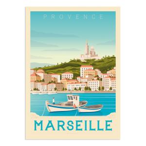 Affiche Marseille  21x29,7 cm
