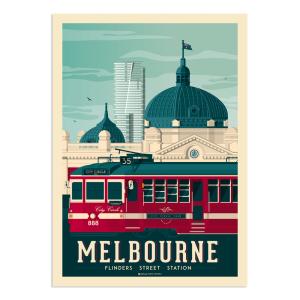 Affiche Melbourne  30x40 cm
