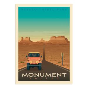 Affiche Monument Valley  21x29,7 cm
