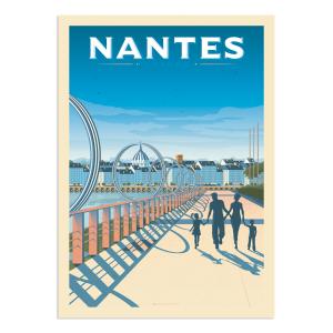 Affiche Nantes Anneaux  50x70 cm