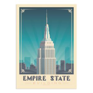 Affiche New York Empire State  30x40 cm