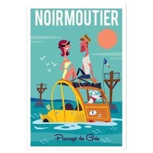 Affiche Noirmoutier sans cadre 20x30 cm