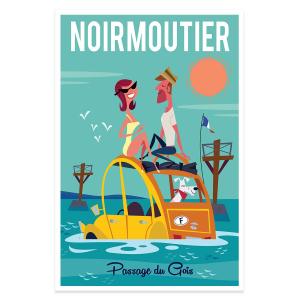 Affiche Noirmoutier sans cadre 20x30cm