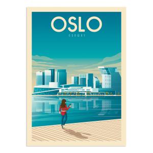 Affiche Oslo  30x40 cm