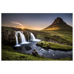 Affiche paysage cascade o - kirkjufell islande sans cadre 3…
