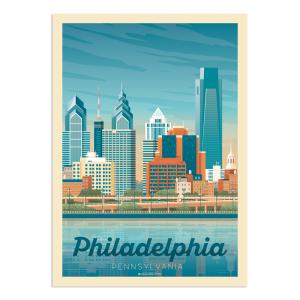 Affiche Philadelphie  30x40 cm