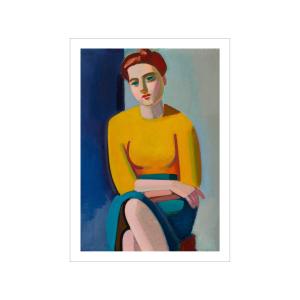 Affiche ''Portrait of Hanne Wilhelm Hansen'' sans cadre  -…