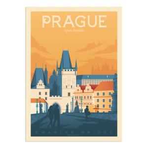 Affiche Prague  21x29,7 cm