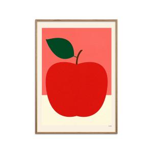 Affiche Rosi Feist - Red apple " Cadre en chêne - 30x40 cm"