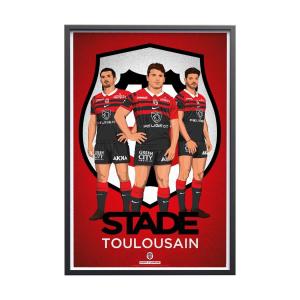 Affiche Rugby - Stade Toulousain - Les Rouge et Noir 30x40…