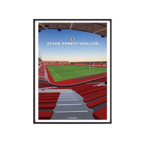 Affiche Rugby Stade Toulousain - Stade Ernest-Wallon 30 x 4…