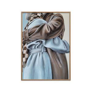 Affiche ''Safe space'' Cadre en Chêne - 50x70 cm
