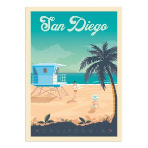 Affiche San Diego  21x29,7 cm
