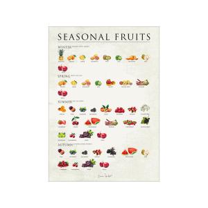 Affiche Seasonal fruits" sans cadre - 70 x 100 cm"