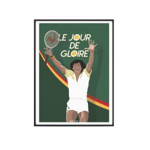 Affiche Tennis - Yannick Le Jour de Gloire 30 x 40 cm