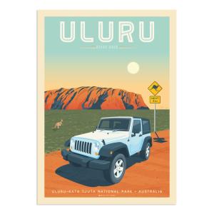 Affiche Uluru  21x29,7 cm