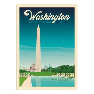 Affiche Washington DC  21x29,7 cm